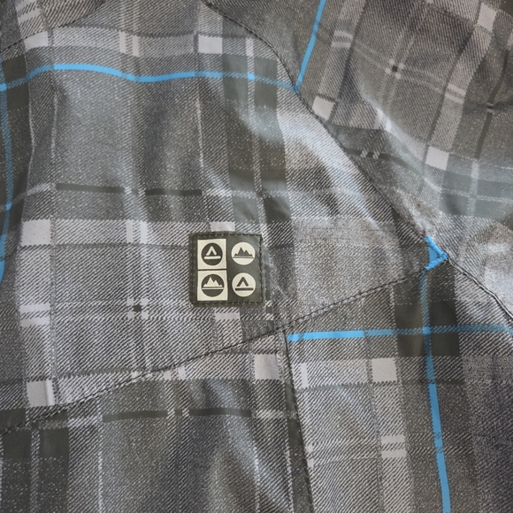 Dare2b Gray Plaid Jacket with Blue Accents - Picture 7 of 9